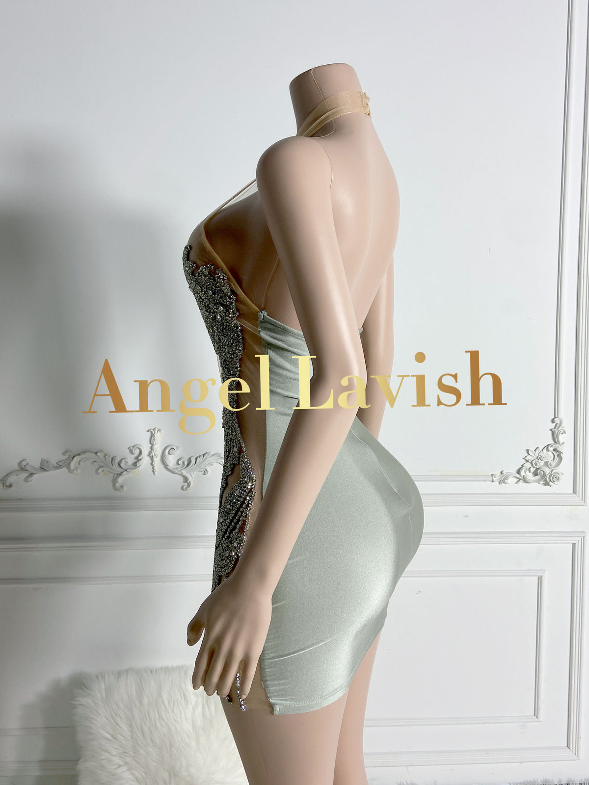 Silver Mini Dress TH23112001