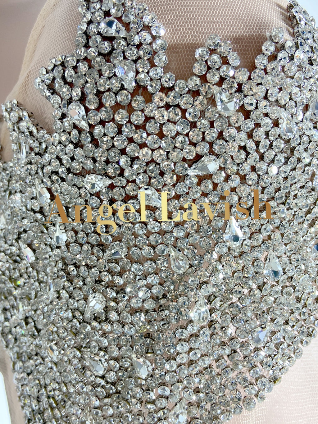 Silver Dream Mesh See-Through Dress