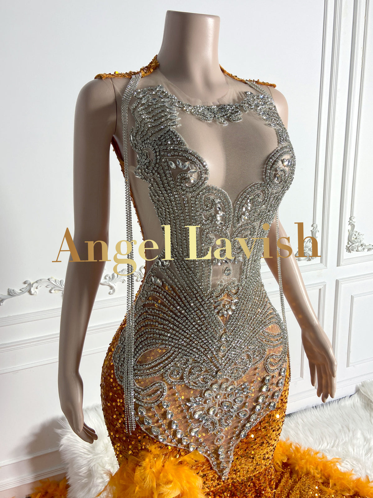 Orange Gowns TH24060705