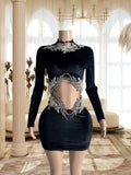 Black Mini Dress TH2407069